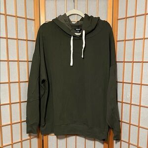 Buffalo David Bitton Women’s Olive Green Hoodie Casual Pullover Size XL